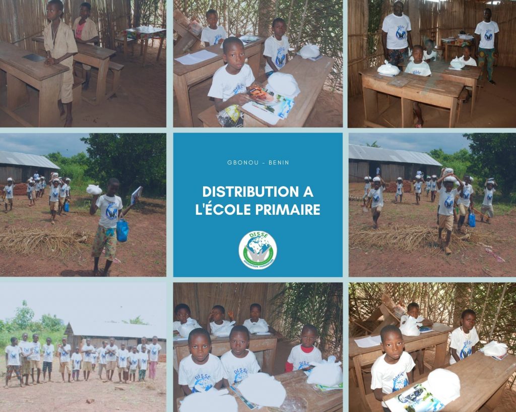 distribution à l'école primaire du bénin